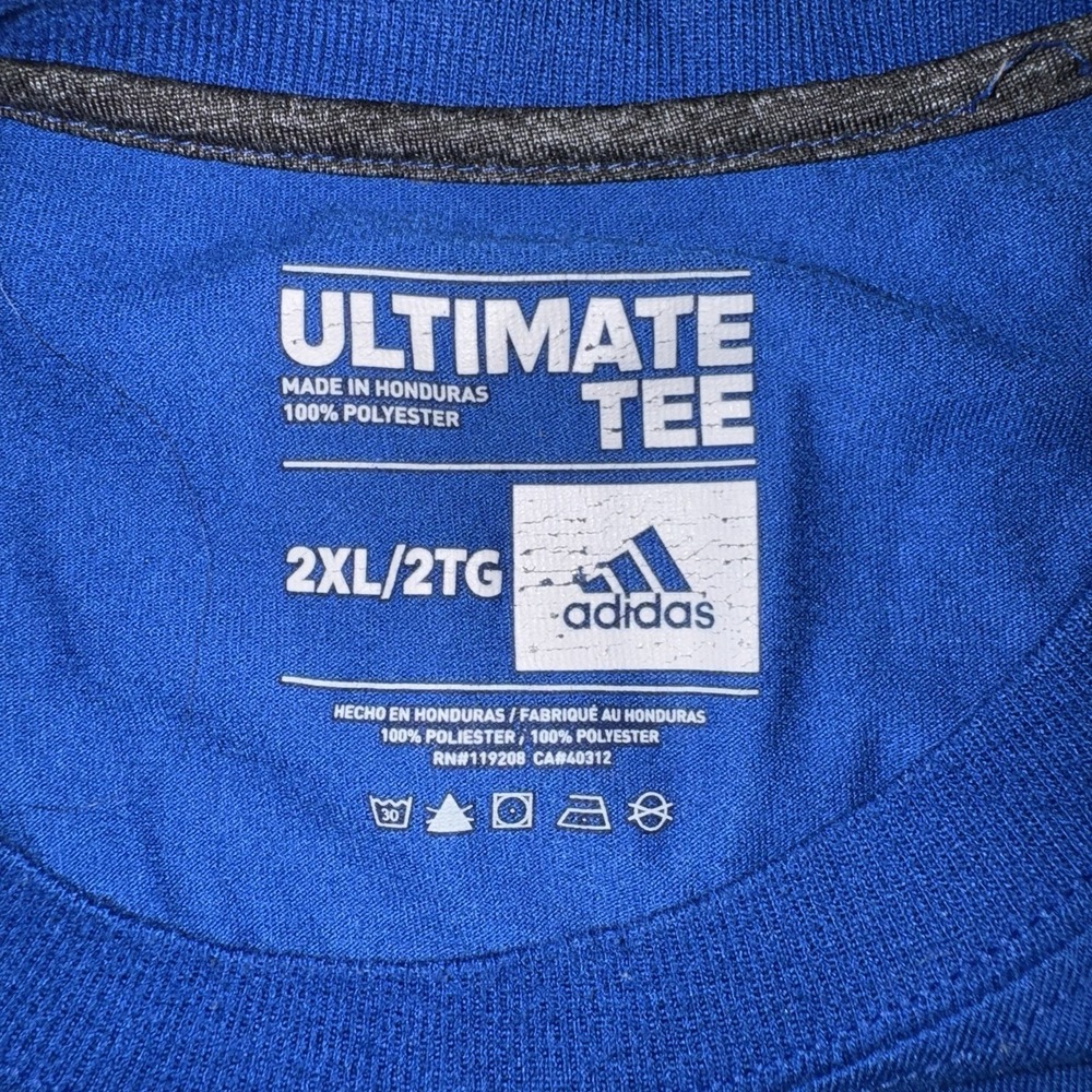 Men's XXL adidas Tennessee State Tigers TSU Ultimate Tee Shirt Blue - Picture 2 of 3